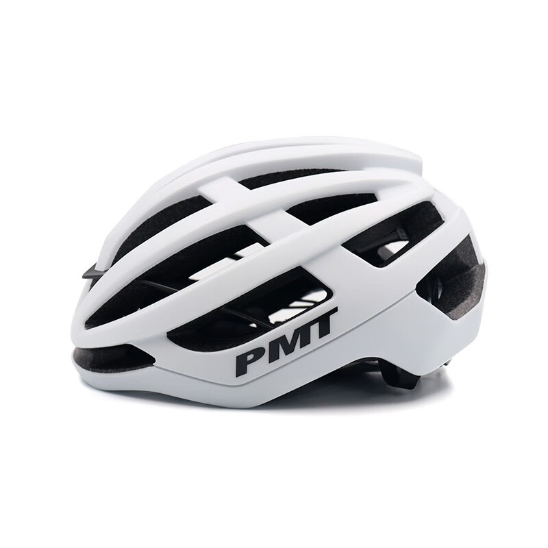 PMT海斯骑行头盔公路自行车超轻男女山地车安全帽气动骑行安全盔 白色 L码【58-61CM】