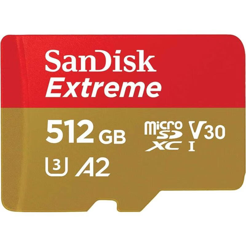 闪迪（SanDisk）【日本直邮】闪迪（SanDisk）Extreme microSD卡 支持U1 U3 V30 闪迪存储卡 Extreme microSD【512GB】