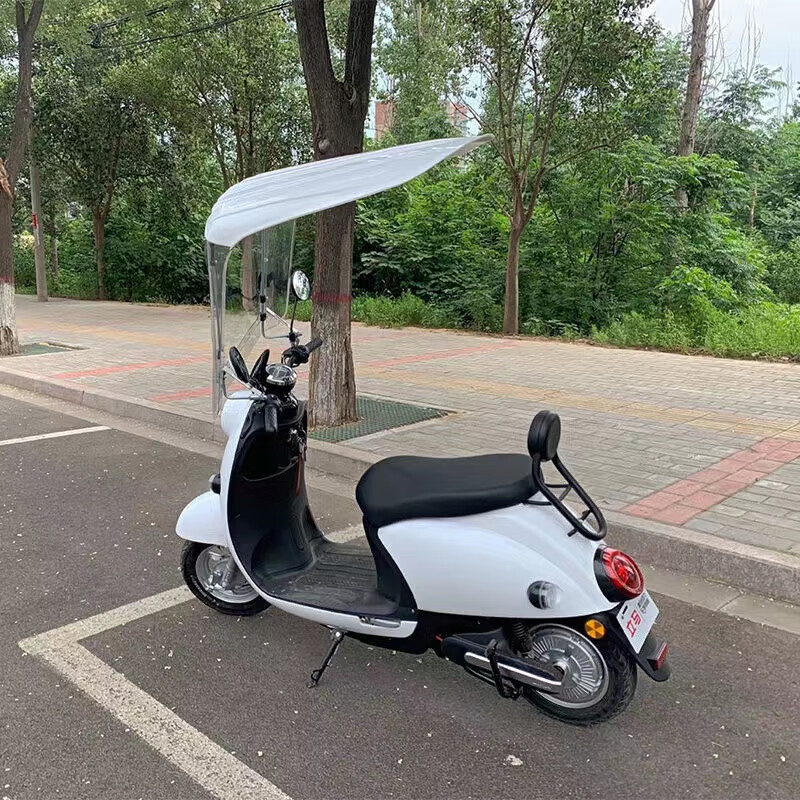燊虓电动车雨棚蓬摩托车遮阳伞雨伞电瓶车防晒防雨挡风罩加长7字车棚