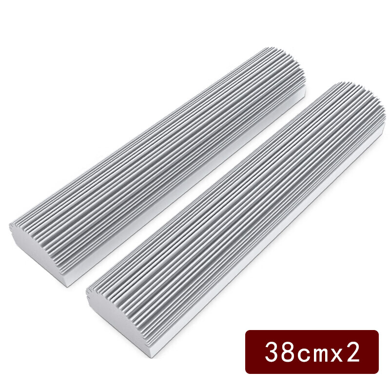 爾藍（Airline）對折式擠水膠棉 替換頭2只裝 拖把頭吸水海綿拖布墩布地拖家用 38cm對折膠棉配件2頭