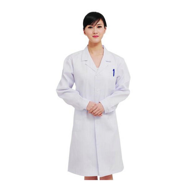 医师服白大褂长袖医生服白大衣修身实验服男女护士服药店工作医师服