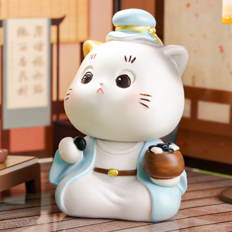 如果(roogo)国子监的猫小摆件创意家居装饰品桌面古风治愈系手办送