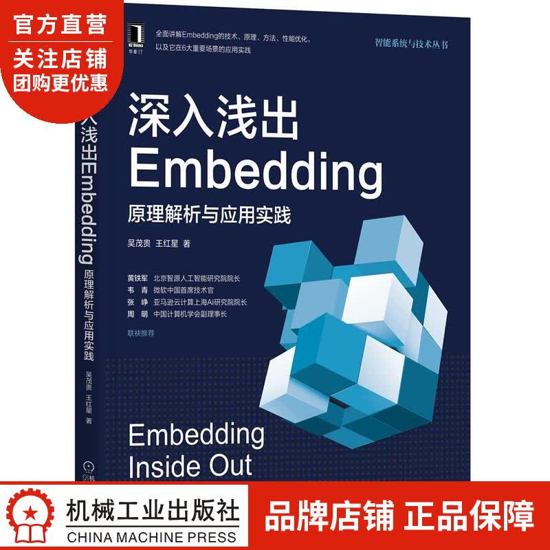 深入浅出Embedding:原理解析与应用实践 吴茂贵,王红星|8081120
