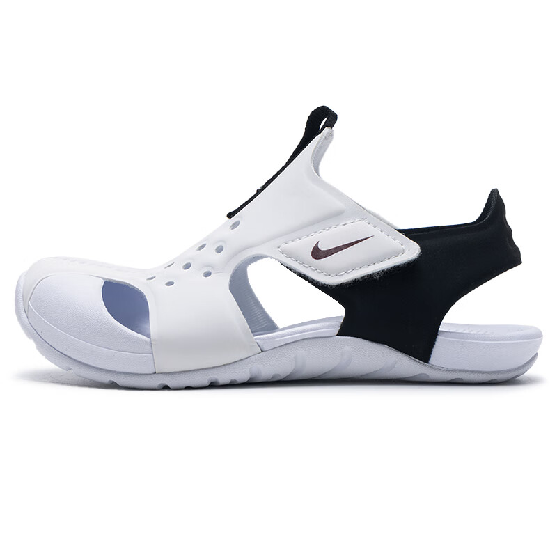耐克（NIKE）夏季新款儿童鞋男童女童透气防滑轻便小飞机包头凉鞋沙滩鞋休闲鞋 943826-100 32 /脚长19.5cm