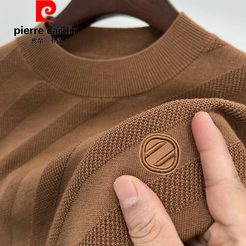 %纯羊绒冬季打底山羊绒圆领羊绒衫套头加厚加肥 品牌旗舰款98218卡其