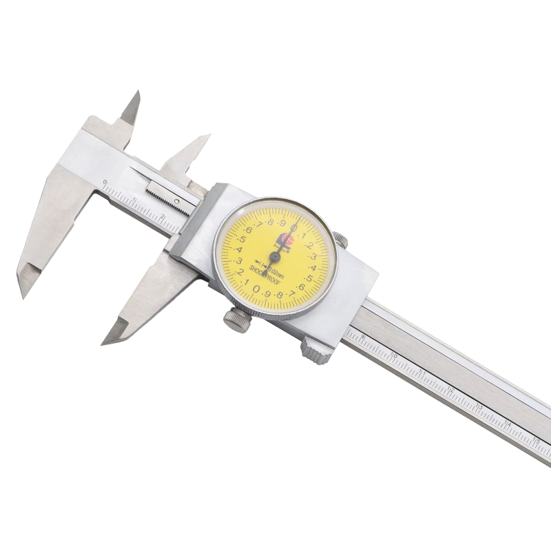廣陸帶表卡尺0-200mm0.02高精度游標卡尺工業(yè)級表盤代表油標171-134A