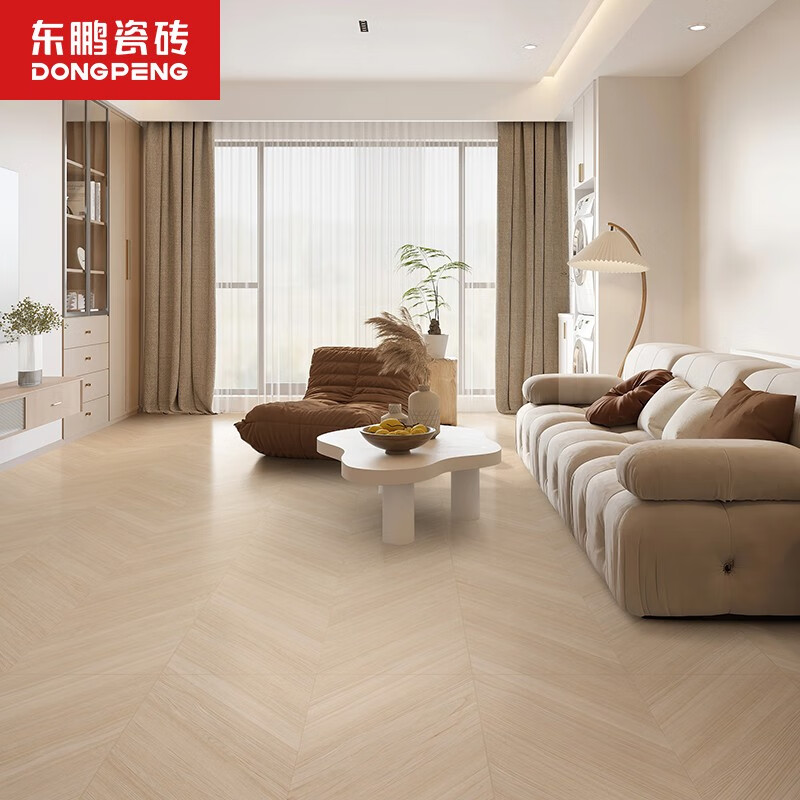 东鹏(dongpeng)森之语 木纹砖砖客厅600x1200瓷砖地砖微水泥地板砖