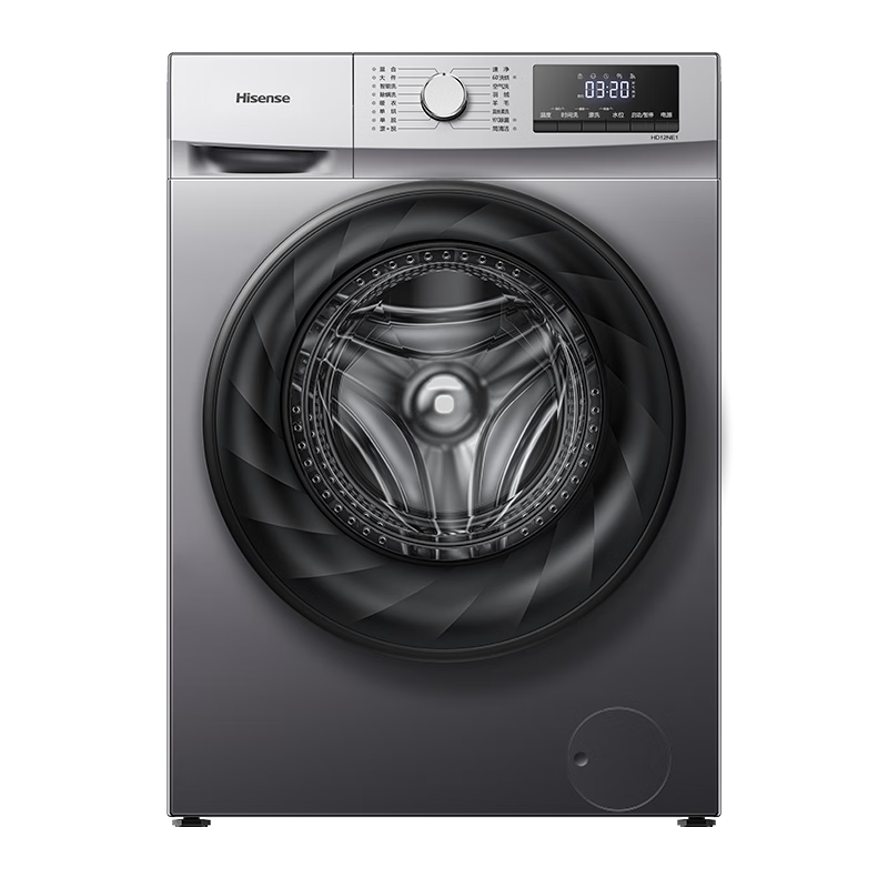 海信（Hisense）滚筒洗衣机全自动 12公斤超大容量洗烘一体 585mm超薄嵌入活水洗科技 HD12NE1以旧换新
