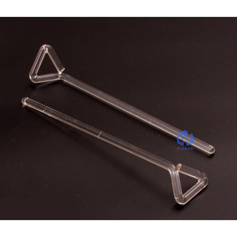 玻璃涂布棒 三角棒 玻璃搅拌棒 培养皿刮棒 微生物涂布器实验推棒 1支