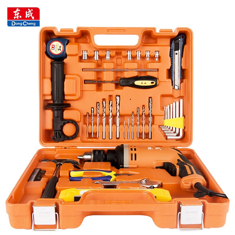 东成dzj710-16冲击电钻两用手电钻电动工具 冲击钻套装