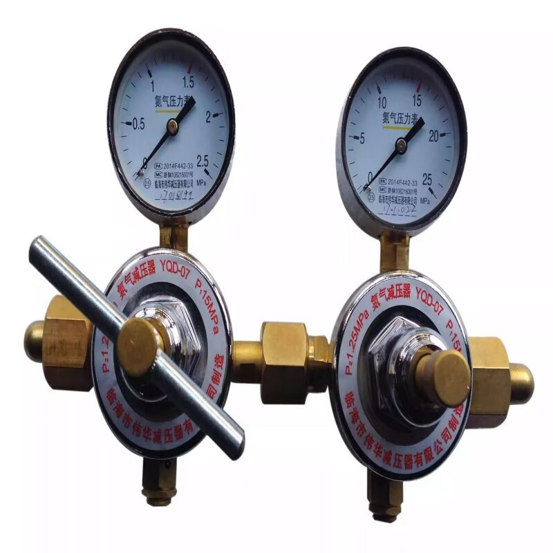 yqy-11双节式氧气减压器调压阀稳压器气体减压压力表 氧气