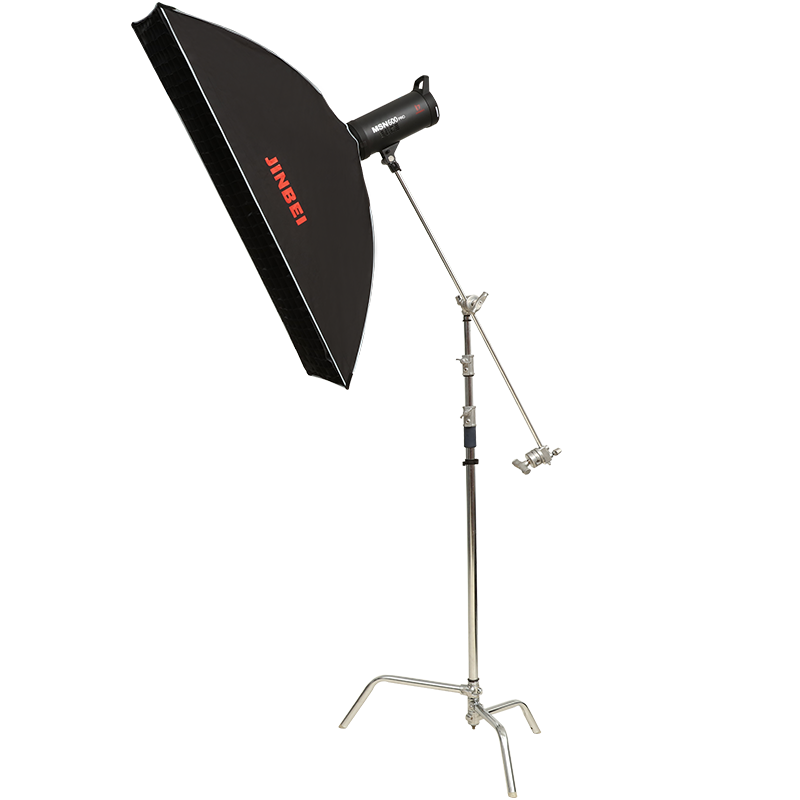 金貝（JINBEI）MSN-600Pro 专业高速影室闪光灯 长条柔光箱顶灯套