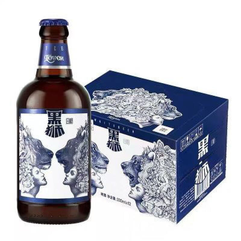 黑狮白啤330ml*12瓶小瓶装一整箱 330ml 12瓶 *