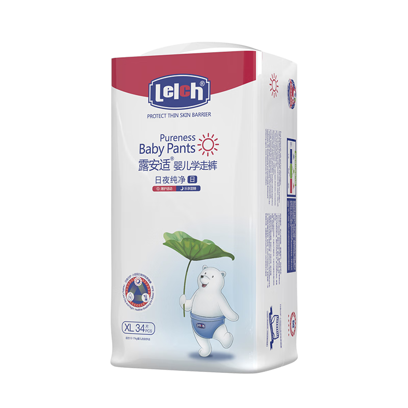 ¶���ʣ�Lelch����ҹ����pureѧ�߿�XL��34Ƭ��12-17kg������Ӥ����ʪ ѧ�߿㡾Ʒ��ֱ�� ����Ʒ�ʡ�