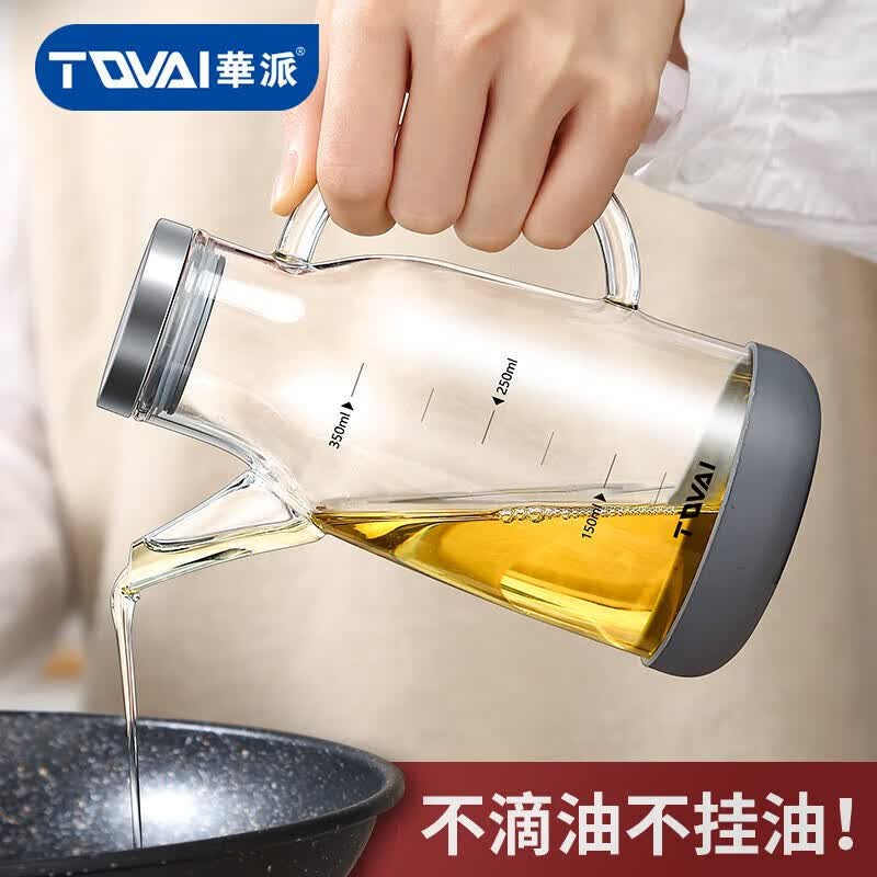 华派（TQVAI）华派玻璃油壶大容量防漏油瓶调料瓶酱油瓶醋壶装油罐家用厨房中式 【餐桌款】350ml怎么样,好用不?