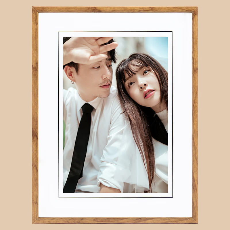 妍林居洗照片做成相框水晶摆台定制儿童宝宝影楼婚纱写真冲印相片框