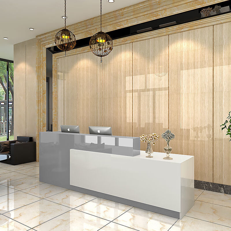 恒捷邦泰 前台接待台简约现代公司收银台吧台桌咨询台美容院服装店