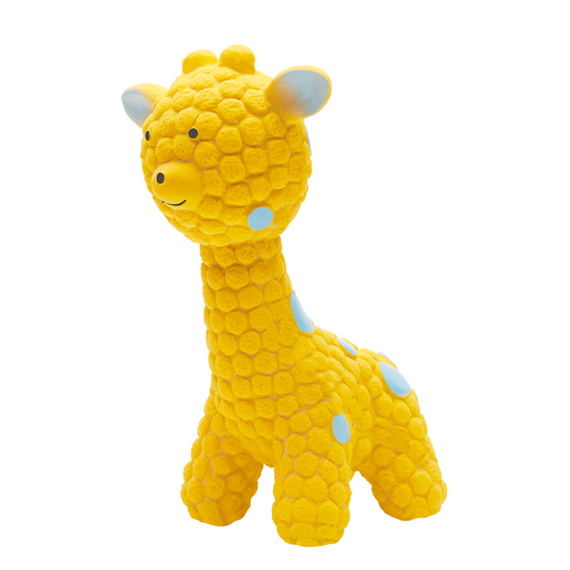 宜特（EETOYS）黃色鹿狗狗玩具磨牙潔齒趣味發(fā)聲互動(dòng)乳膠陪伴解悶寵物用品