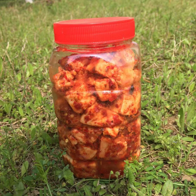 湖北随州特产霉千张卷霉豆腐臭千张广水臭筒子臭豆腐开瓶就吃 大瓶霉