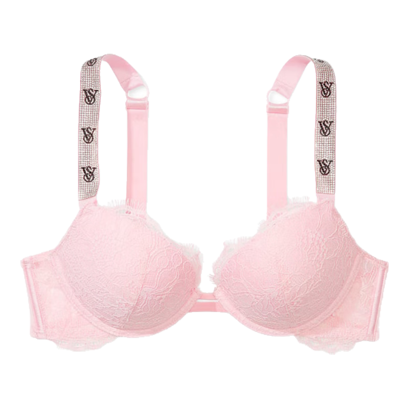 维多利亚的秘密（Victoria's Secret）维密内衣女Add-2蕾丝文胸性感聚拢大罩杯适合丰腴大胸身材双排扣 Pretty Blossom 32B