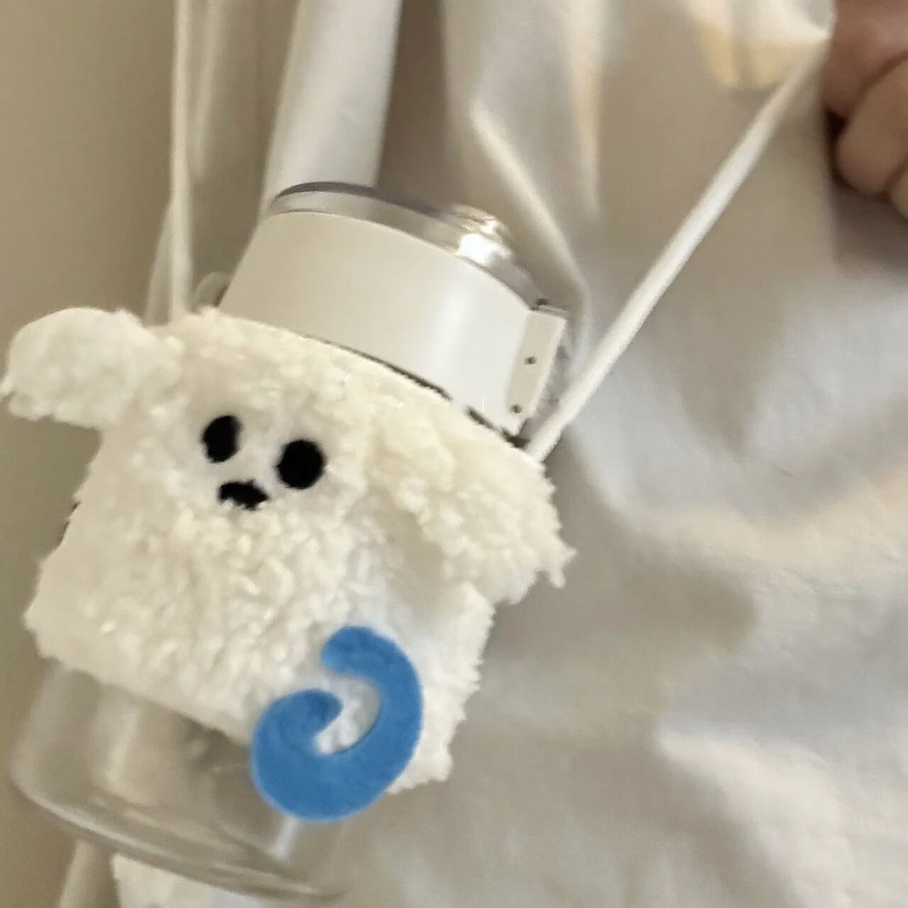 尚佳帮古茗杯套创意奶茶杯套周边有茗的ggmm限定可爱猫狗毛绒 狗狗款