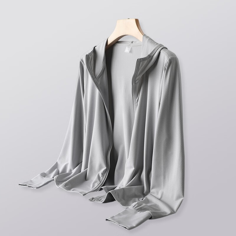 雪中飞【UPF50+】高倍防晒透气干爽夹克情侣同款凉感速干连帽防晒衣 灰色-A/B版混发 175怎么样,好用不?