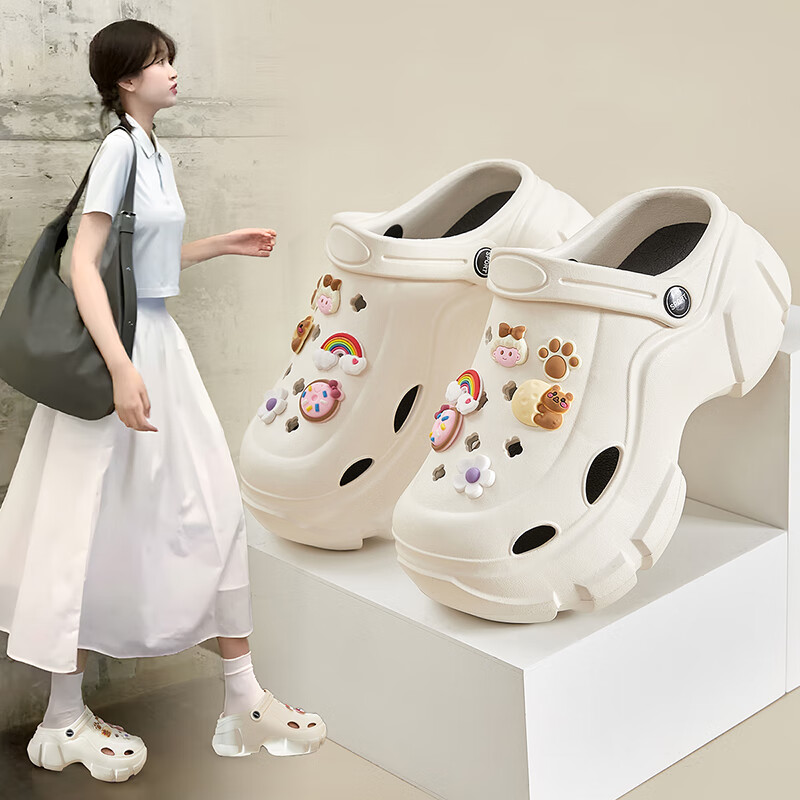 ZHR��׶���ЬŮ���ļ��⴩2025�¿��ɸ����߸�ɳ̲��ͷ��Ь��ЬŮ ��ɫ 37