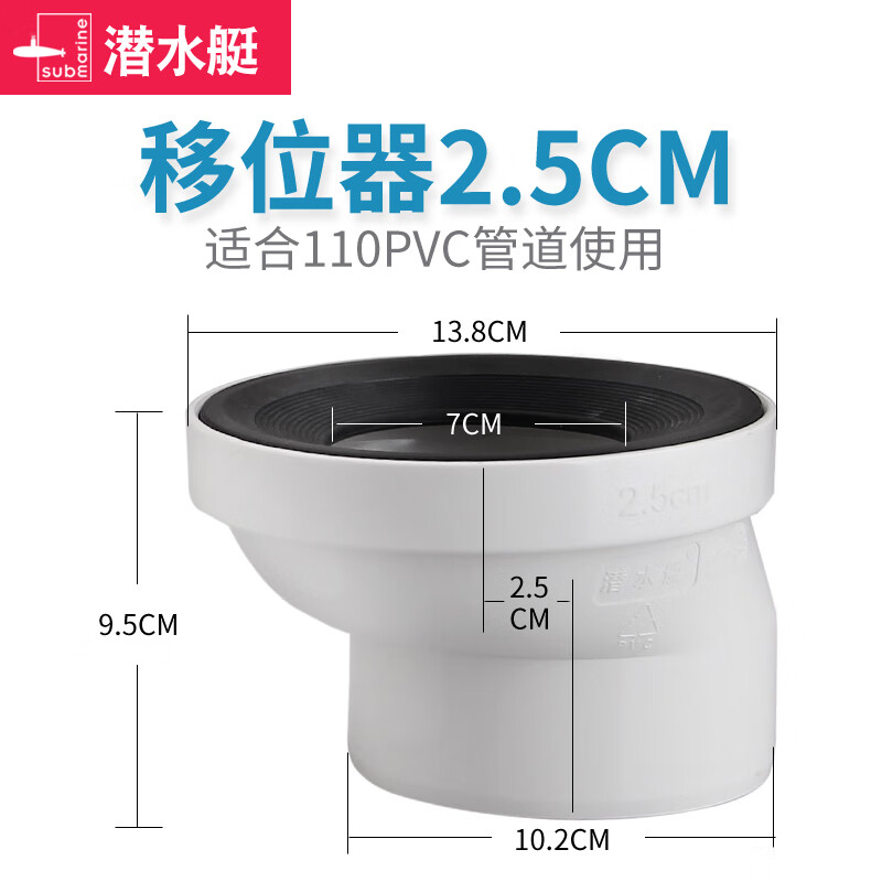 移位法兰马桶移位器法兰偏心移位坐便器防堵密封圈