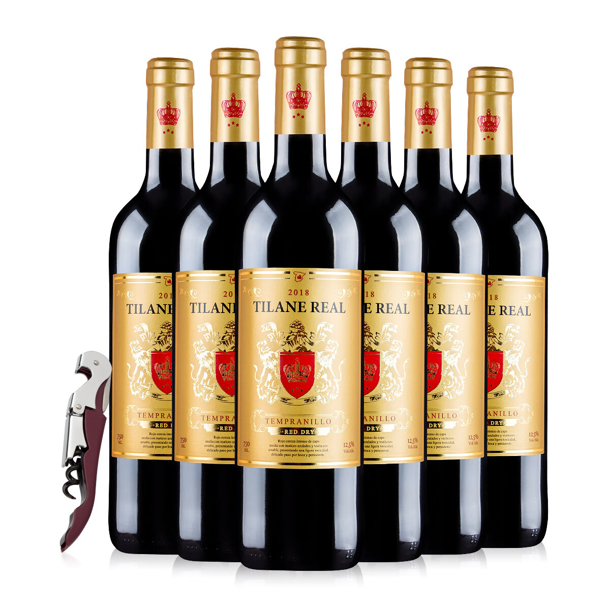 Baronne Maupertuis皇家帝朗 原瓶进口酒庄直供 西班牙拉曼恰产区 12.5度 干红葡萄酒 【整箱6瓶】750ml*6瓶整箱装