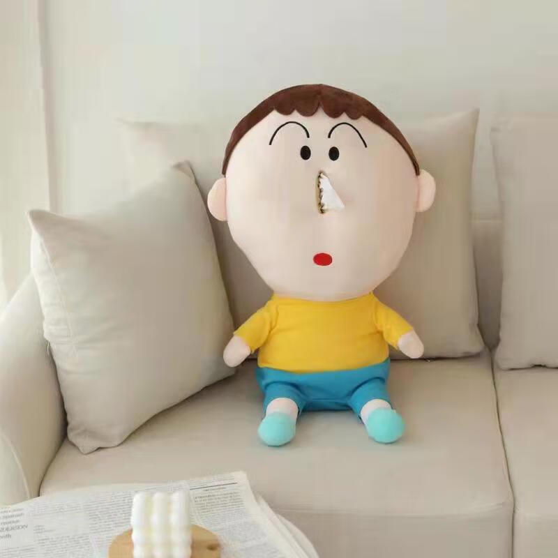 绿野客【抖音同款】阿呆抽纸盒 阿呆抽纸盒车载抱枕公仔可爱毛绒搞怪