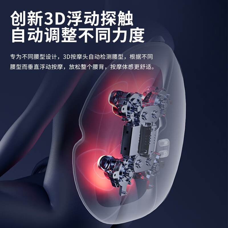 BLAUPUNKT德国蓝宝腰部按摩器腰背按摩仪按摩腰靠靠背腰背部同时按摩 送父母长辈送礼生日礼物礼品 腰背按摩器 BP-YF02