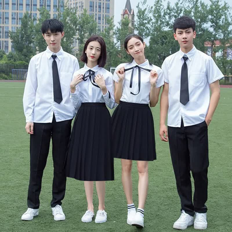呢好酷中学生合唱团演出服初中生毕业班服男女长裙诗歌朗诵比赛集体服