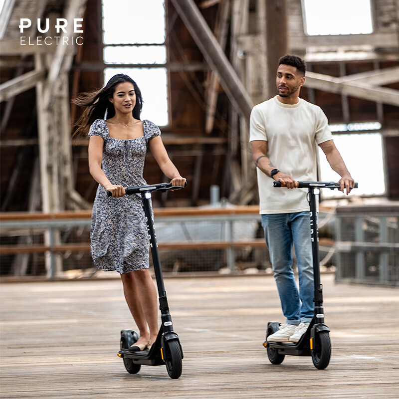 佩尚Pure Electric电动滑板车成人便携高续航折叠式二轮大人代步车 PURE AIR4 PRO 暗夜黑浅棕