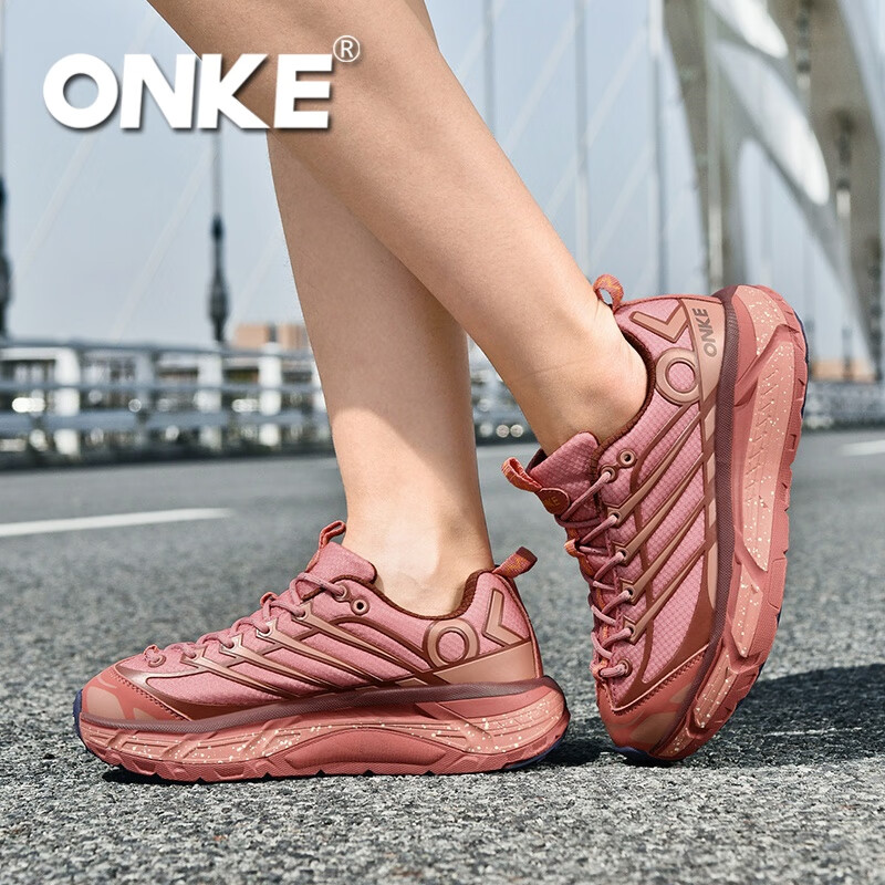 ONKE德国欧克户外运动休闲鞋男鞋经典复古轻盈防滑耐磨情侣跑步鞋女鞋 哪吒红 哪吒 37