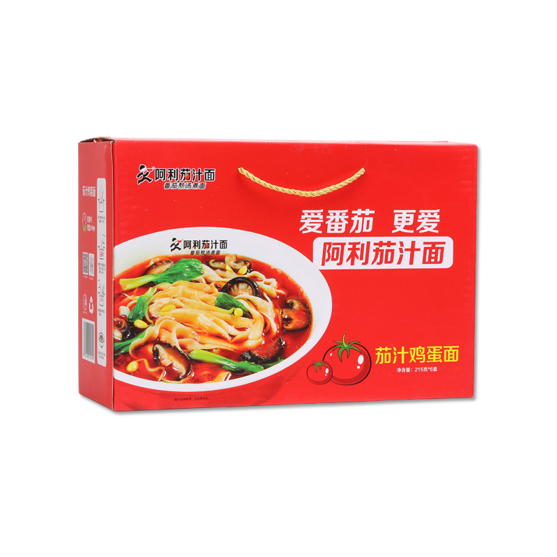阿利茄汁面 茄汁鸡蛋料理面 215g*6盒 整箱 阿利茄汁面招牌味(整箱