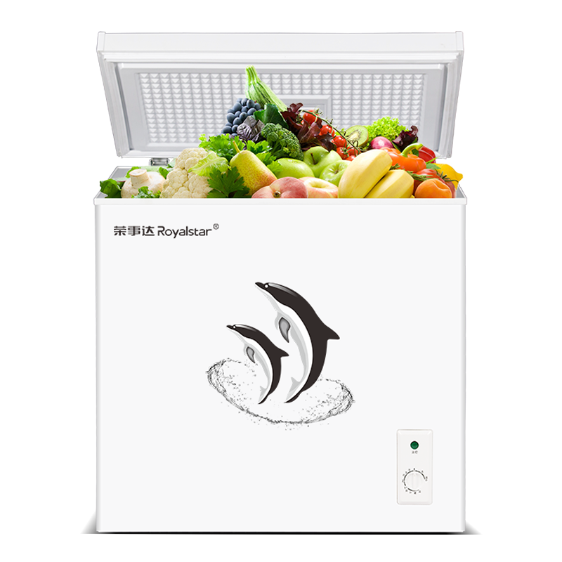 荣事达（Royalstar）家用冰柜中小型冷藏冷冻转换冷柜 商用大容量保鲜单温卧式冰箱 节能低噪  【一级能效 节能省电】 158L 全国联保