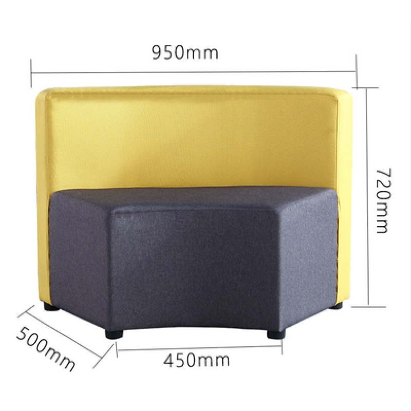 众舰行异形沙发创意办公会客s形组合简约服装店培训休息异形休闲 外