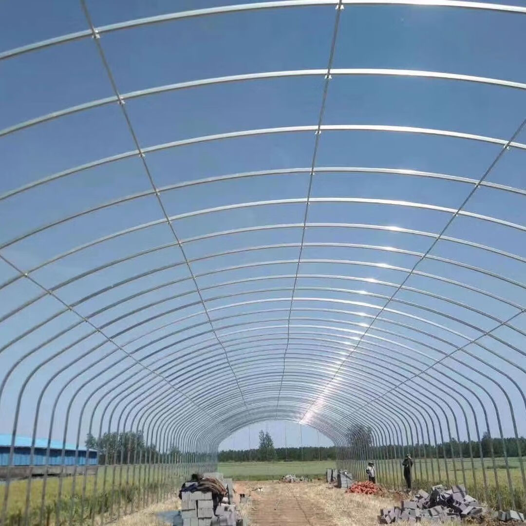 君吻椭圆管大棚钢架蔬菜大棚骨架温室大棚钢管架养殖大棚骨架暖棚配件