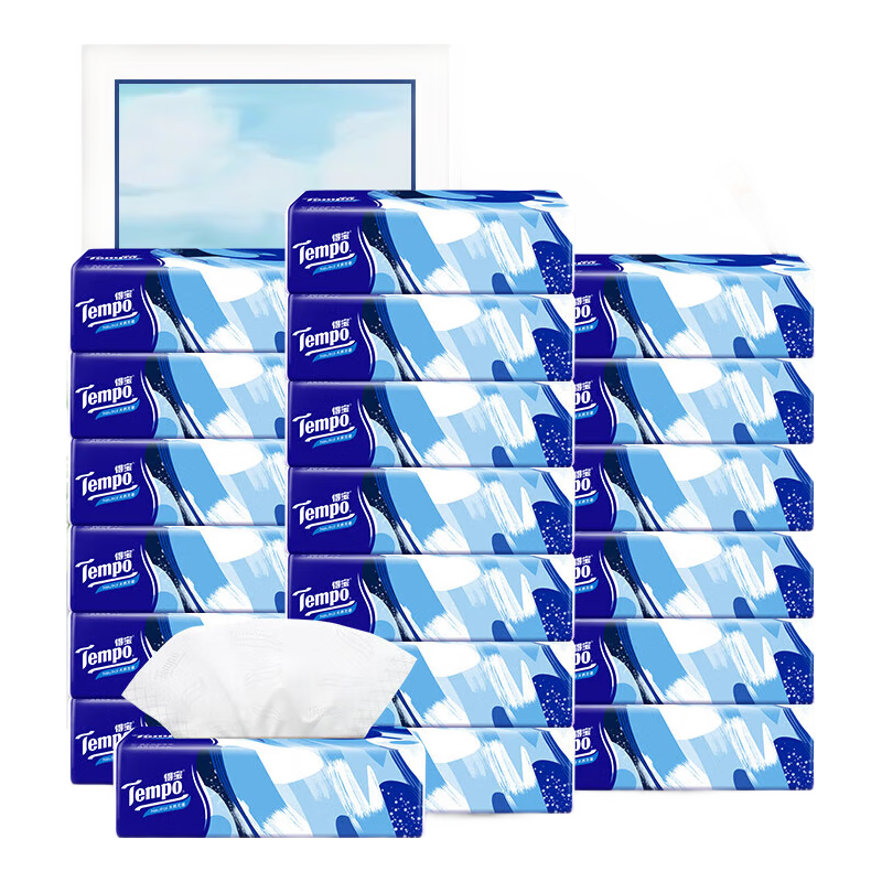 �ñ���TEMPO����ֽ ����80��*20�� 4��Ӻ�ʪˮ������ ֽ�� �ͽ�ֽ ����ֽ���� 119.76Ԫ����39.92Ԫ/����