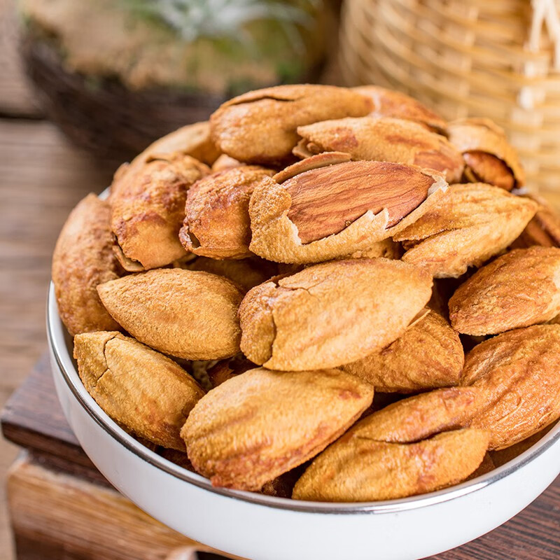 秋核 新货手剥巴旦木奶油味500g罐装开口坚果干果零食 400g