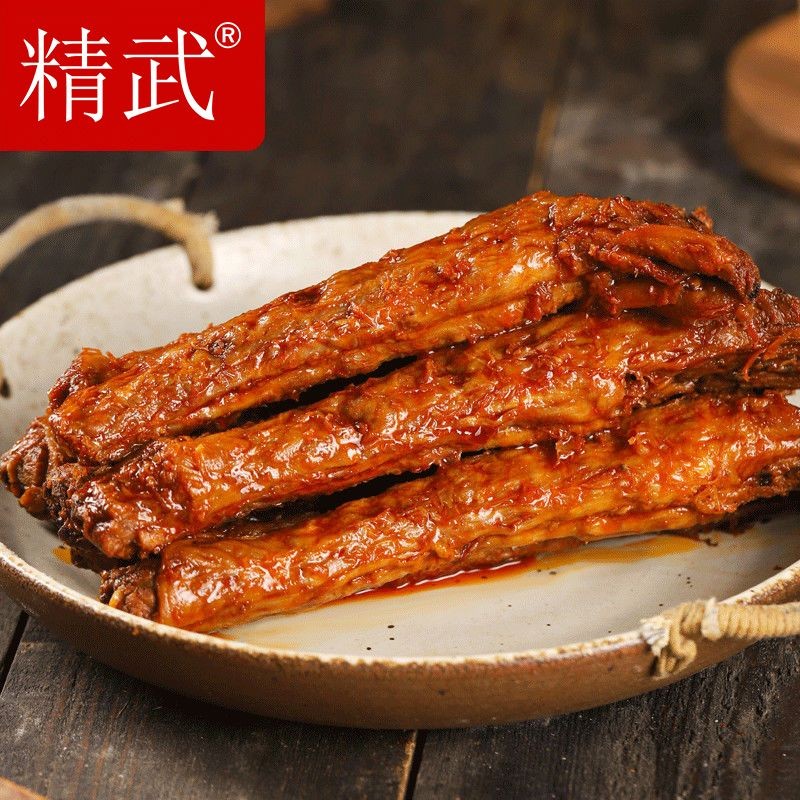 精武整根手撕烤脖卤味长鸡脖非风干脖休闲小吃零食 整根手撕鸡脖*1根