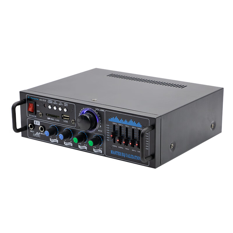 ldzs 新款蓝牙功放机家用音响多功能大音量发烧大功率专业k歌功放家庭