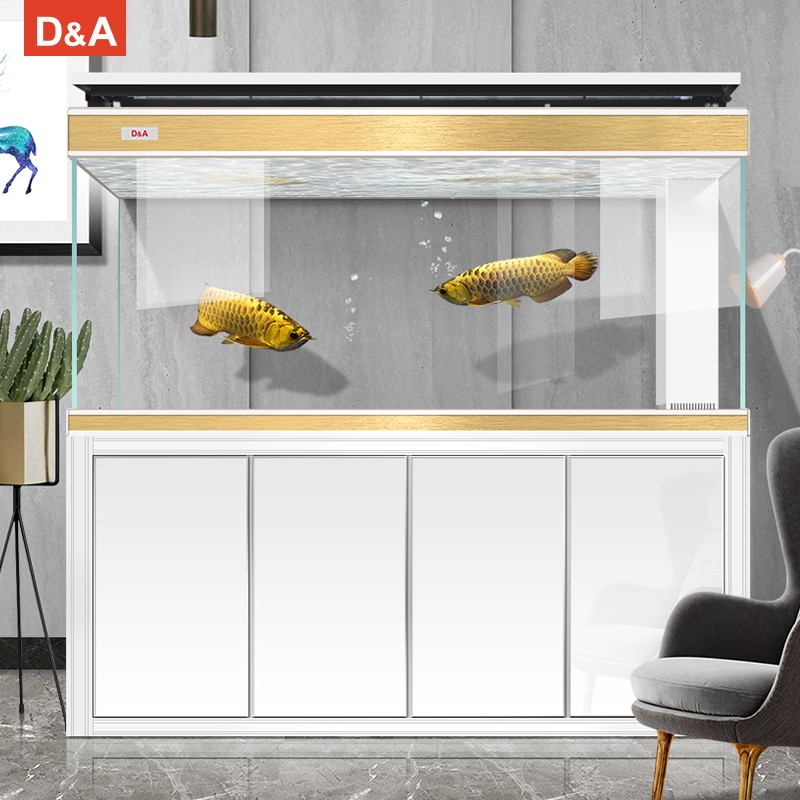 玩家级超白龙鱼缸 客厅家用生态底滤鱼缸 办公室智能自循环