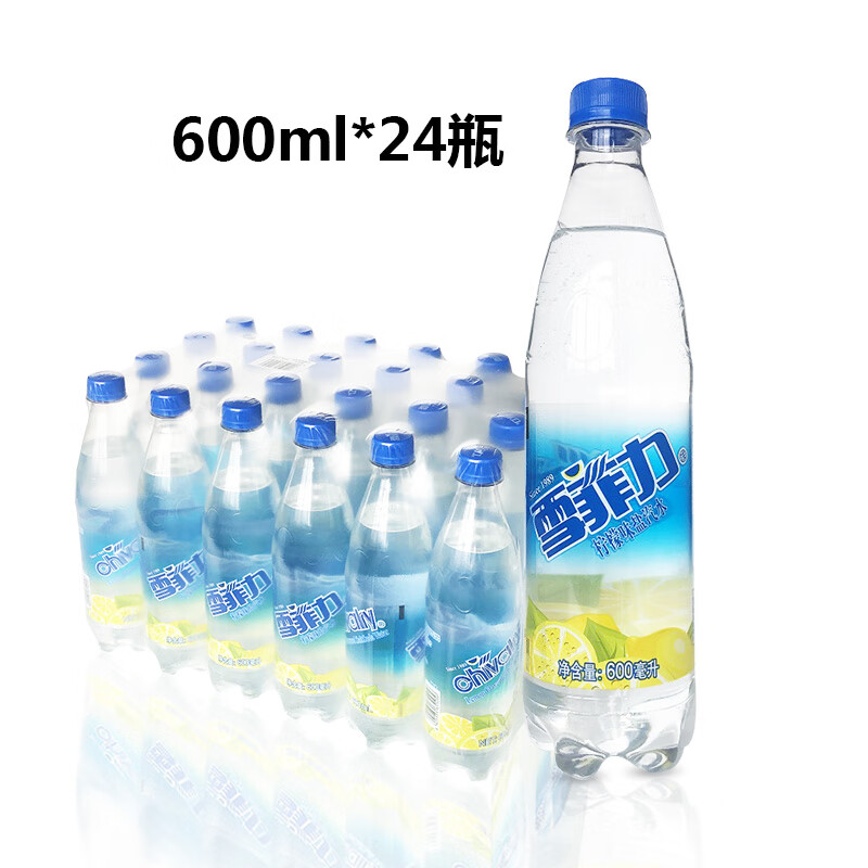 可口可乐（Coca-Cola）雪菲力盐汽水600ml*24瓶整箱解暑饮料柠檬味清凉咸汽水 雪菲力600ml*24瓶