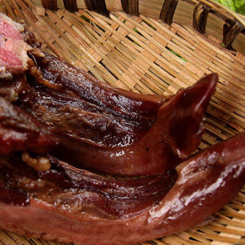 绍兴特产/安昌古镇 酱猪舌头 农家腊味风干整个腊猪舌头 生猪舌头200g