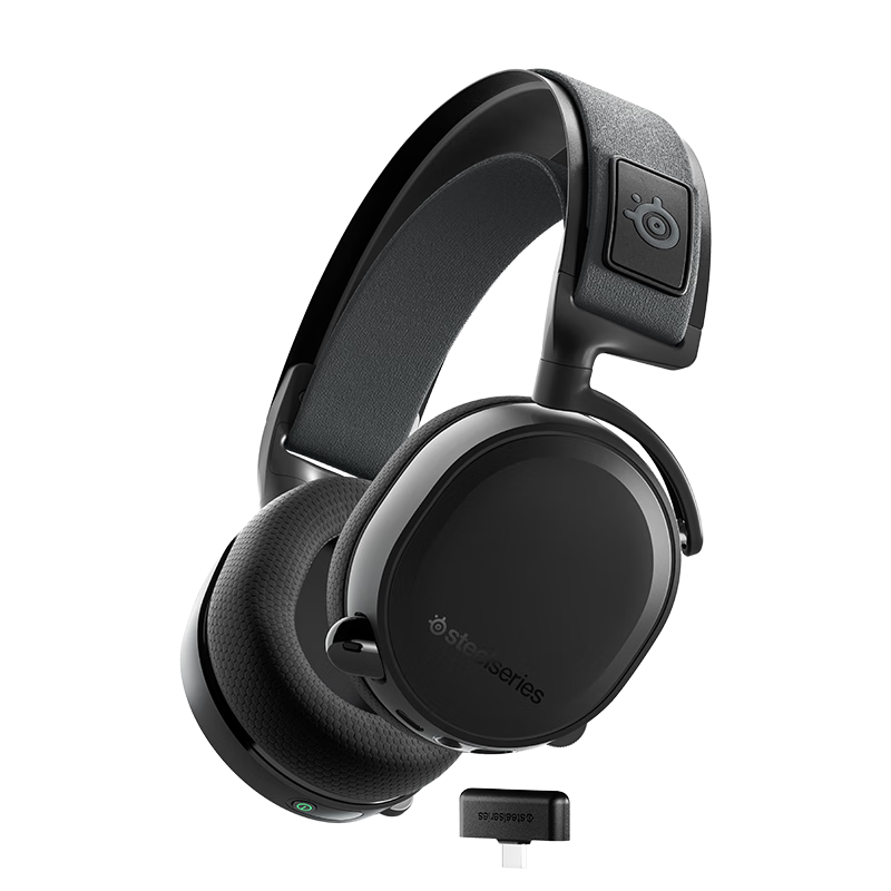赛睿（SteelSeries）Arctis寒冰系列7+/7P+ 无线游戏耳机 头戴式听声辨位2.4G无线电脑耳麦升级Nova7三模无线耳麦 寒冰7+黑（约30h续航+快充）