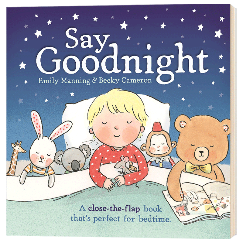 晚安故事 英文原版 say goodnight 亲子共读 睡前绘本 英文版进口原版