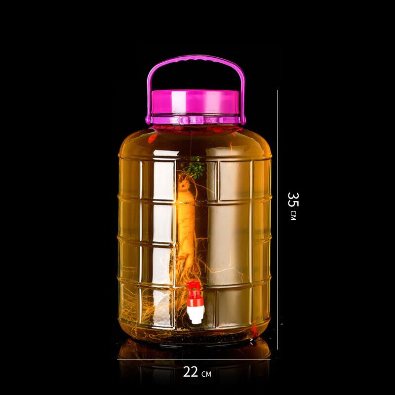 泡酒专用酒瓶玻璃瓶酒坛密封罐空瓶玻璃罐子家用葡萄酒自酿酒容器 20