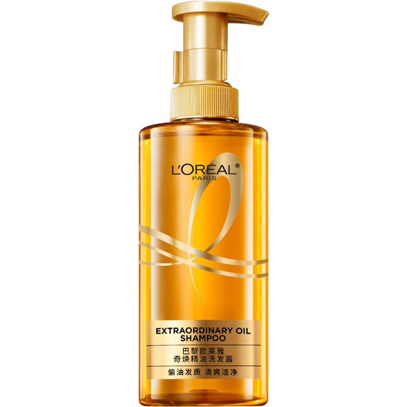 欧莱雅奇焕垂顺精油洗发水大金瓶洗发露440ml(柔顺无硅油)