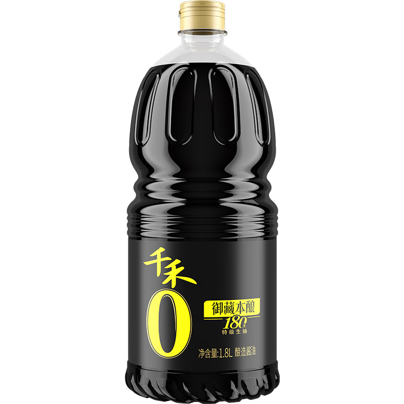 千禾 御藏本酿 180天 零添加 特级生抽 1.8L